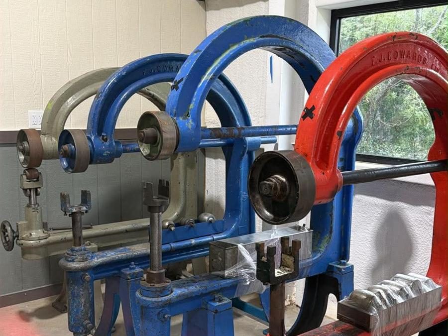 English wheeling machine for sale at Quinn Bros Industries, Spicewood Texas