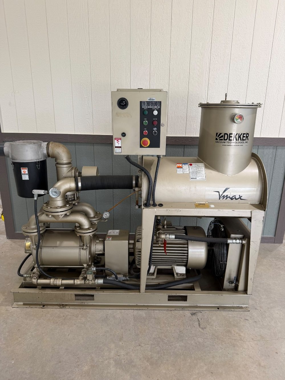 Dekker VMX0553KAI-00 Vacuum Pump System for sale at Quinn Bros Industries, Spicewood Texas
