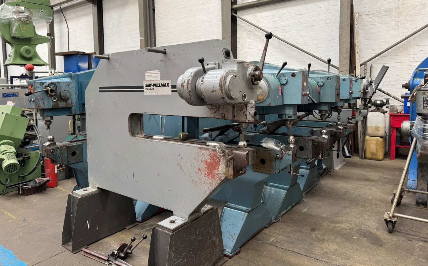 Pullmax nibbling machine at the Quinn Bros warehouse in Spicewood, Texas
