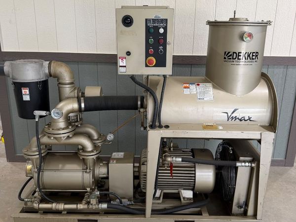 Dekker VMX0553KAI-00 Vacuum Pump System for sale at Quinn Bros Industries, Spicewood Texas